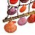 Rede com Conchas Tons Vermelhos - Imagem 3
