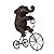 Enfeite Elefante na Bicicleta em Metal - Imagem 2