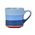 Caneca Colorida Tons Azuis em Cerâmica - Imagem 2