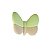 Enfeite Borboleta Verde Média em Cerâmica - Imagem 1