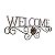 Placa Welcome em Metal - Imagem 2