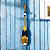 Remo Decorativo Branco e Azul 100 cm em Madeira - Imagem 1