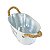 Vaso Branco Oval Flowers e Garden G em Metal - Imagem 3