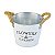 Vaso Branco Flowers e Garden M em Metal - Imagem 2