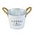 Vaso Branco Flowers e Garden G em Metal - Imagem 2