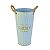 Vaso Garden Azul G em Metal - Imagem 2
