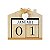 Calendário Casa Coração em Madeira - Imagem 1