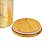 Pote Dourado Redondo em Vidro - Imagem 4