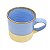 Caneca Colorida Azul E Bege - Imagem 2