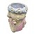 Vaso Meninas Coroa De Flores Olhos Fechados Rosa - Imagem 2