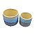 JG c/2 Vaso Degrade Azul E Cinza - Imagem 2