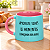 Caneca Cerâmica azul e rosa Feito com amor - Imagem 1