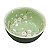 Tigela De Ceramica Com Flores Verde - Imagem 1