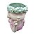 Vaso De Flores Menina Cora De Flores Rosa - Imagem 2