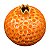 Enfeite Bola Com Relevo Laranja - Imagem 2