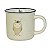 Caneca De Coruja Bege - Imagem 1