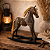 Cavalo De Balanço Marrom G - Imagem 1