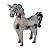 Enfeite Cavalo Com Gliter Branco - Imagem 1