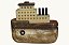 Barco Decorativo Vintage em Madeira P - Imagem 2