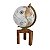 Globo Decorativo Branco com Base Amadeirada P - Imagem 2