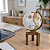 Globo Decorativo Branco com Base Amadeirada M - Imagem 1