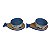 Jogo de 2 Bowls Náuticos com Base Peixe Azul - Imagem 2