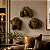 Trio de Macacos Sábios Decorativos de Parede – Dourado - Imagem 1
