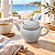 Bule Decorativo com Detalhe Azul - Imagem 1