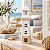 Enfeite Decorativo Farol Branco com Detalhes em Relevo - Imagem 1