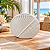 Vaso Decorativo Folha Branca Oval - Imagem 1