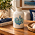 Vaso de Cerâmica Estampado com Coral Azul - Imagem 1