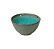 Bowl de Cerâmica Cinza Interior Azul Ciano - Imagem 2