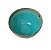 Bowl de Cerâmica Cinza Interior Azul Ciano - Imagem 3