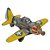 Avião Decorativo Amarelo - Imagem 1