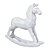 Enfeite Cavalo de Balanço Branco - Imagem 1