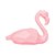 Enfeite Flamingo Sentado Geométrico Médio em Resina - Imagem 1