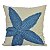 Almofada Náutica Estrela Azul e Branca 40x40 - Imagem 1