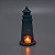 Porta Velas Farol Azul Médio em Cerâmica - Imagem 4
