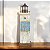 Farol Quadrado Azul com Led - Imagem 1