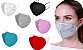 10x Máscara KN95 CORES Clip Nasal bfe 95% Respirador Verde 5 camadas - Imagem 3