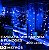 2x Cascata 400 Leds Natal 10 Mts Luz Azul 8 Funções 110v Sem emenda - Imagem 8