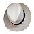 Chapéu Panamá Palha Aba Curta Faixa Preta Cor Branco - Imagem 2