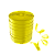 FITILHO PLÁSTICO LISO 5MMX50M AMARELO - EMFESTA - Imagem 1