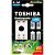 CARREGADOR DE PILHA USB TNHC-6GME4 CB C/4 PILHAS AA 2000 MAH - TOSHIBA - Imagem 1