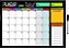 MURAL PLANNER ORGANIZADOR DE TAREFAS 60CMX40CM MENSAL - ITEN - Imagem 1