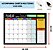 MURAL PLANNER ORGANIZADOR DE TAREFAS 60CMX40CM MENSAL - ITEN - Imagem 2