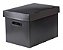 CAIXA ORGANIZADORA PP CORRUGADO C/10 PASTAS SUSPENSAS PRETA - POLYCART - Imagem 1