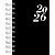 AGENDA ESPIRAL CAPA DURA SINGLE PRETA 2026 160 FLS - KIT - Imagem 1