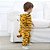 Macacão Pijama Bebê Bichinhos Tigre - Imagem 5