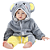 Macacão Pijama Bebê Bichinhos Elefante - Imagem 1